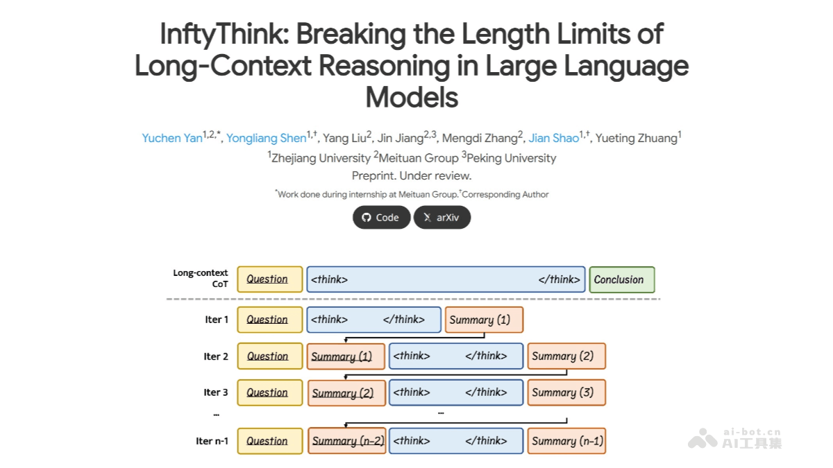 InftyThink— 浙大联合北大推出的无限深度推理范式