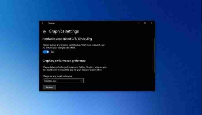 Win10如何启用硬件加速GPU调度
