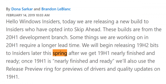 微软Win1019H2延迟原因曝光