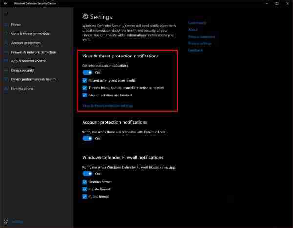 win10系统如何禁用Defender摘要通知