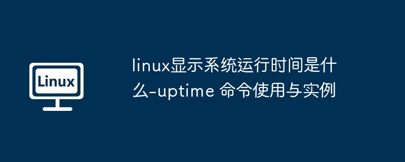 Linux系统运行时间查看命令uptime详解