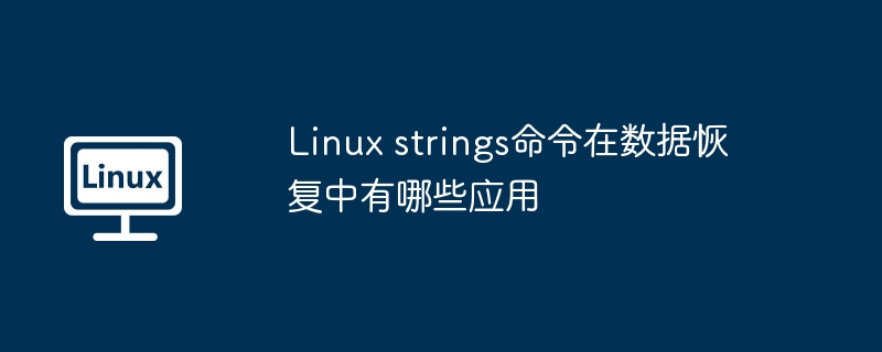Linuxstrings命令如何恢复文本数据