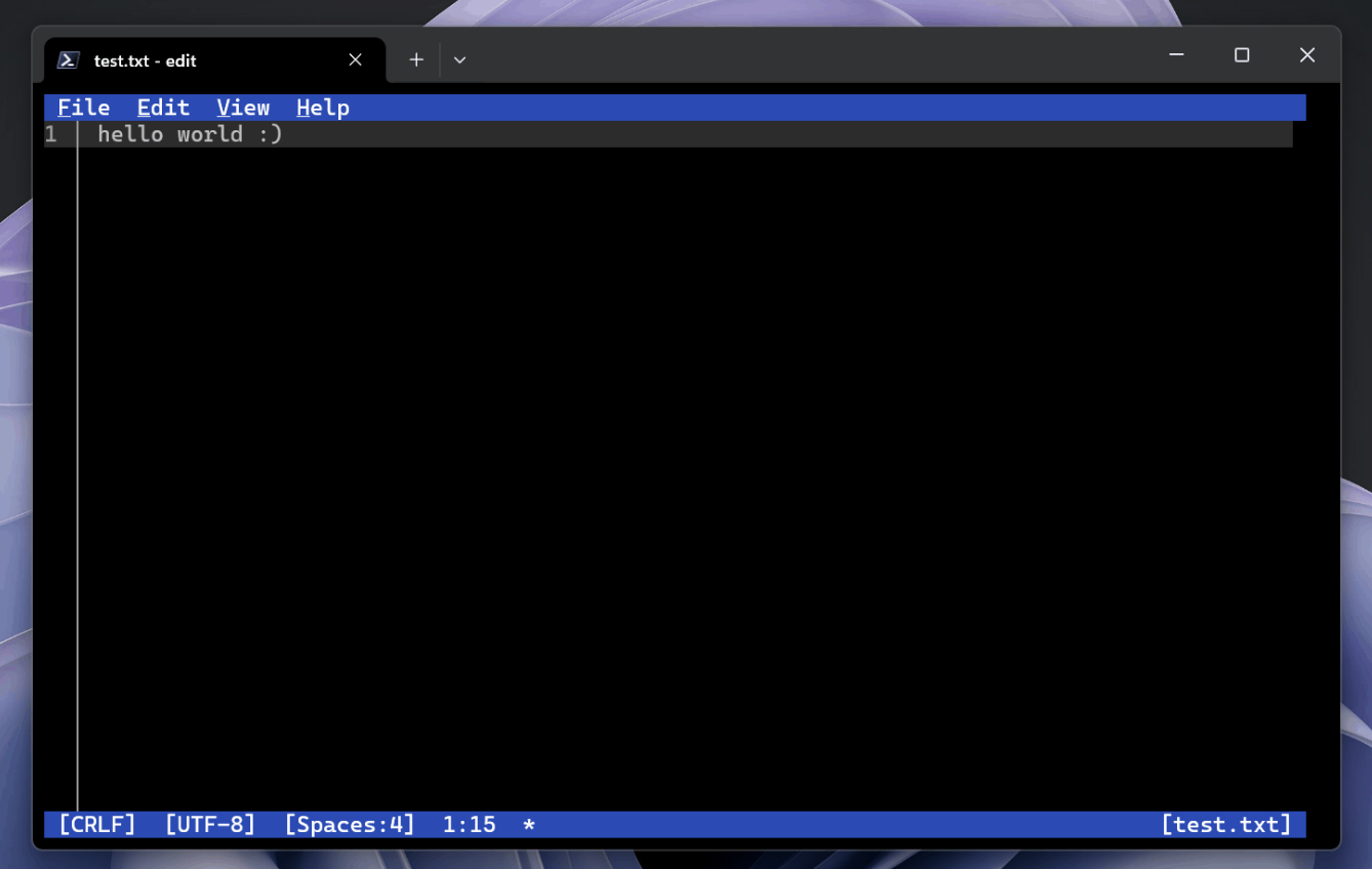 微软推出现代重制版 MS-DOS Edit 编辑器：Rust 语言编写 205KB 体积强调轻量、支持大文件处理