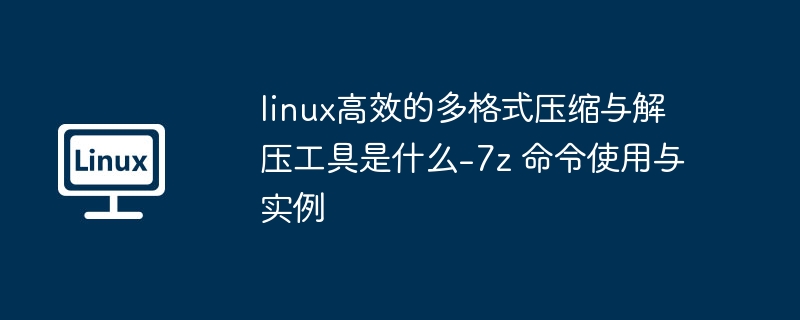 linux高效的多格式压缩与解压工具是什么-7z 命令使用与实例