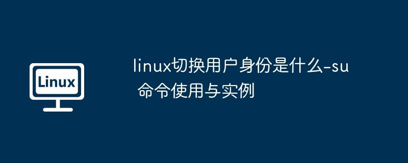 linux切换用户身份是什么-su 命令使用与实例