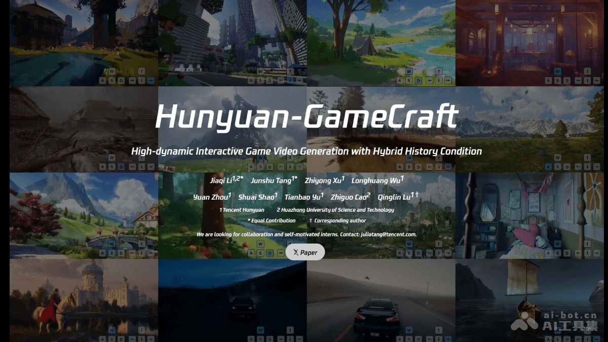 Hunyuan-GameCraft— 腾讯混元推出的交互式游戏视频生成框架