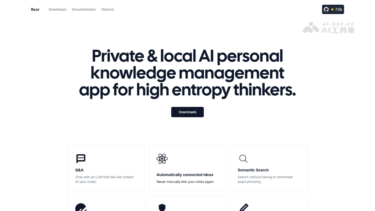 Reor— 开源AI个人知识管理工具，自动连接相关笔记