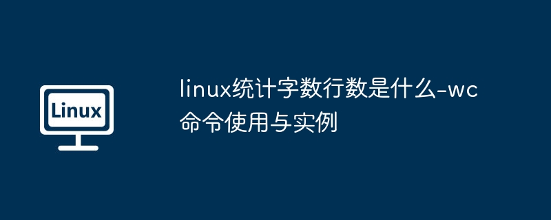 Linuxwc命令使用教程：统计字数行数全解析