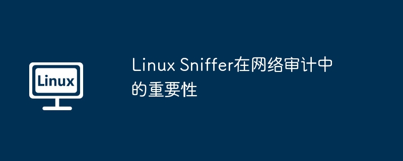 Linux Sniffer在网络审计中的重要性