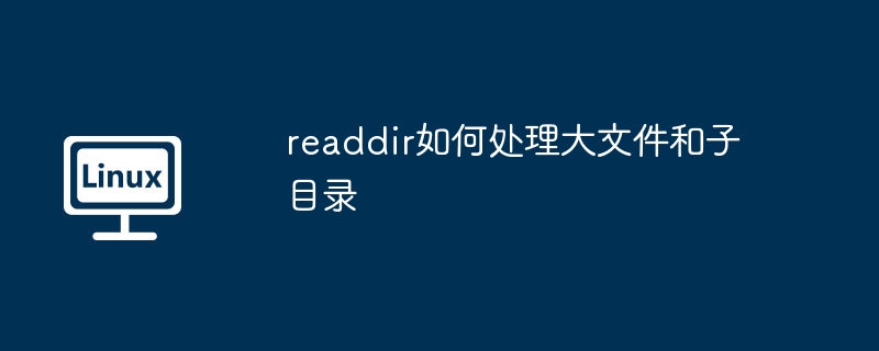 readdir如何处理大文件和子目录