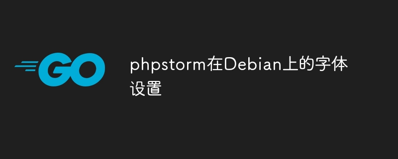 PHPStorm字体设置教程（Debian）
