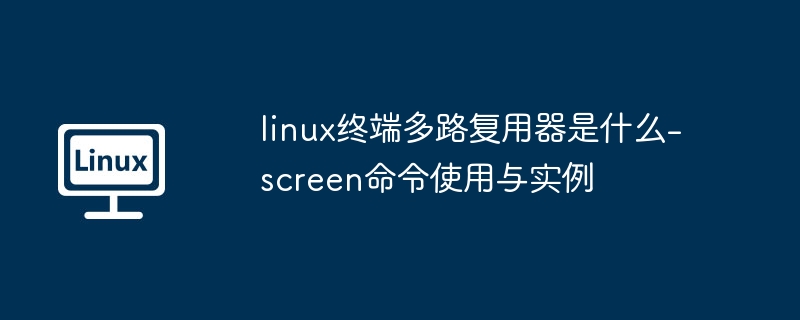 Linux终端多路复用器：screen命令使用教程
