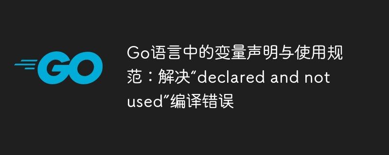 Go语言变量声明规范与未使用解决方法