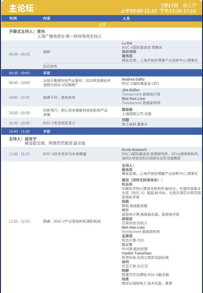 2025 RISC-V 中国峰会议程正式公布！