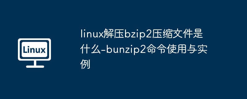 Linux解压bzip2文件命令是什么