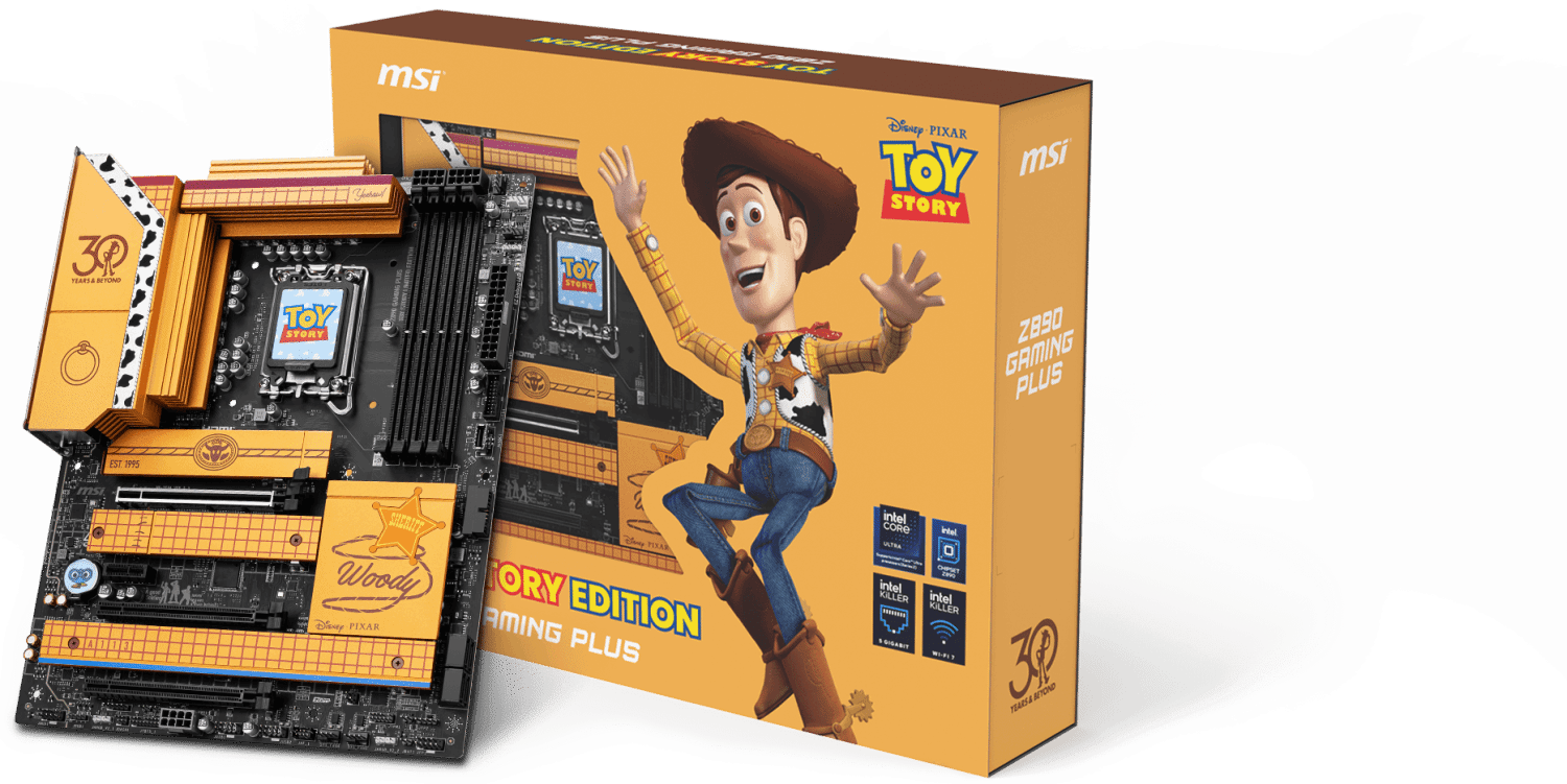 MSI推出《玩具总动员》主题PC:搭载5070 仅限500台!