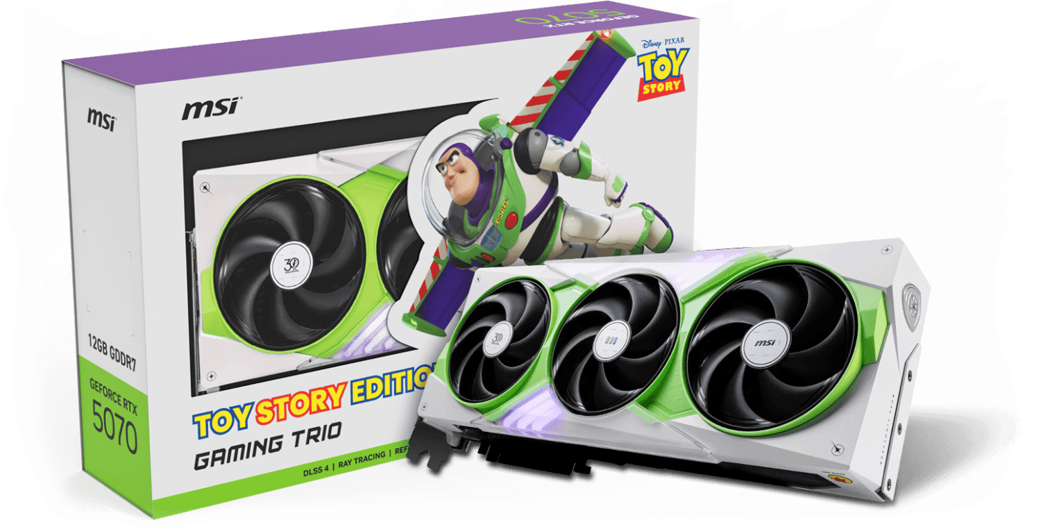 MSI推出《玩具总动员》主题PC:搭载5070 仅限500台!