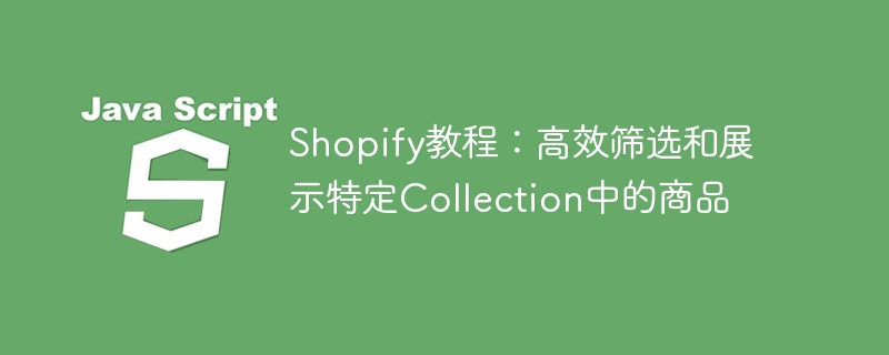 Shopify教程:高效筛选和展示特定Collection中的商品