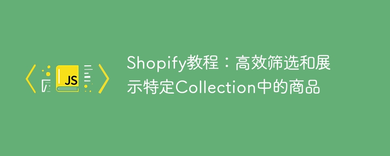 Shopify教程：如何筛选展示特定商品