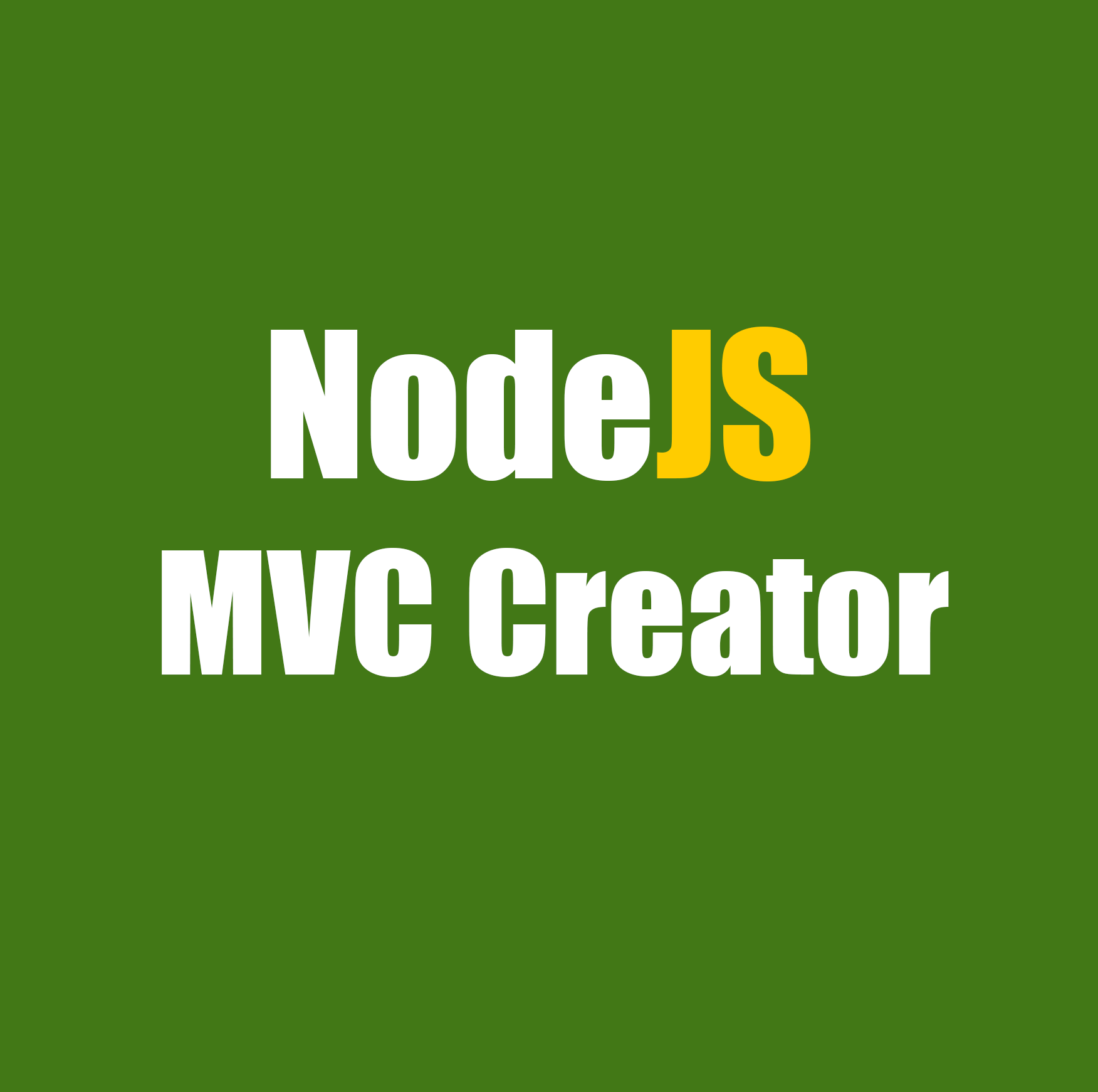 MVC Creater for NodeJS