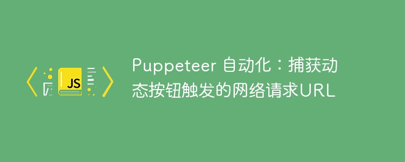 Puppeteer 自动化：捕获动态按钮触发的网络请求URL