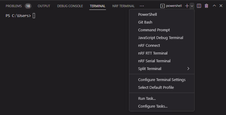 RTT和串行终端选项
