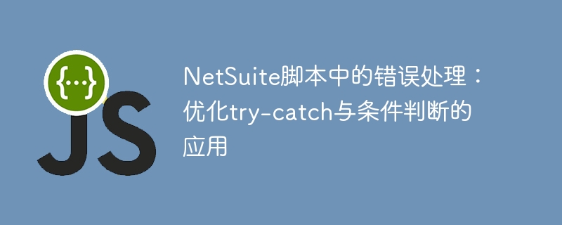 NetSuite脚本中的错误处理：优化try-catch与条件判断的应用
