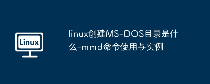 Linux下创建MS-DOS目录命令是：mkfs.vfat