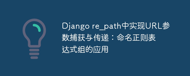 Django re_path中实现URL参数捕获与传递：命名正则表达式组的应用
