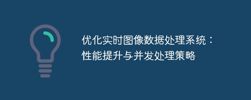 优化实时图像数据处理系统：性能提升与并发处理策略
