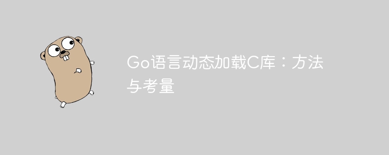 Go语言加载C库方法与技巧分享