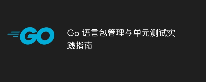 Go语言包管理与测试实战指南