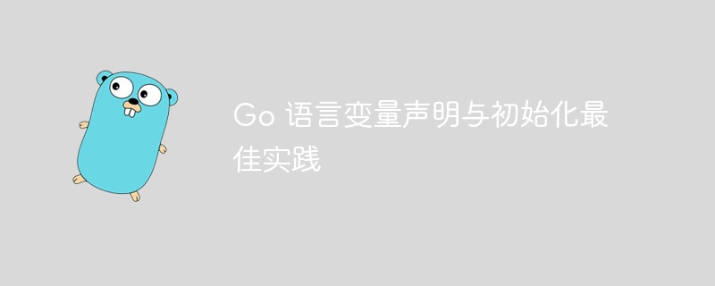 Go语言变量声明与初始化方法
