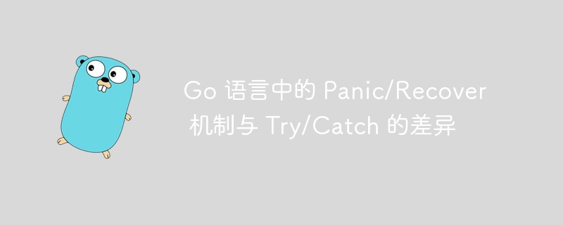 Go语言panic/recover与try/catch差异对比
