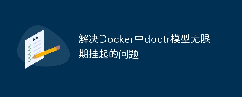 解决Docker中doctr模型无限期挂起的问题
