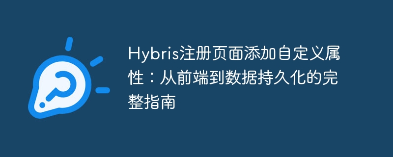 Hybris注册页添加自定义属性教程