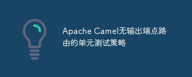 ApacheCamel无输出路由测试技巧