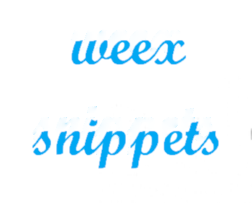 Weex VSCode Snippets
