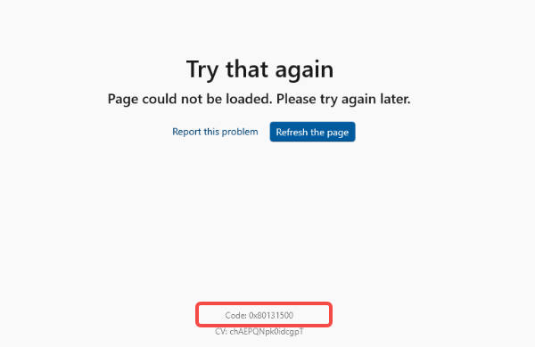 0x80131500错误代码怎么解决 教你一步步修复
