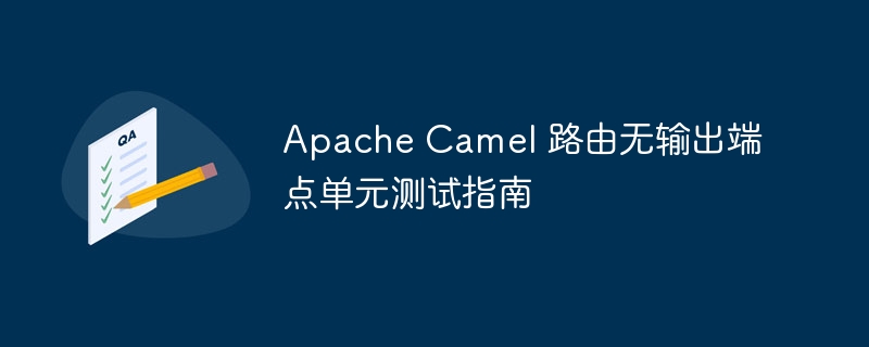 Apache Camel 路由无输出端点单元测试指南