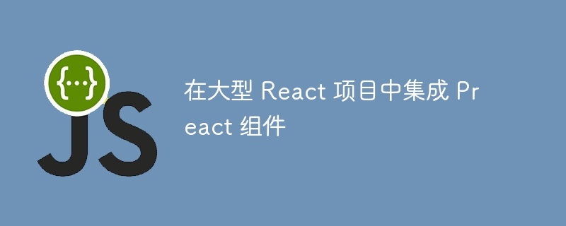 在大型 React 项目中集成 Preact 组件