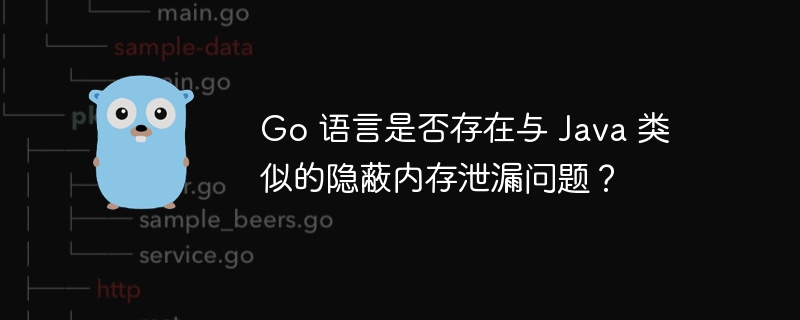 Go 语言是否存在与 Java 类似的隐蔽内存泄漏问题？