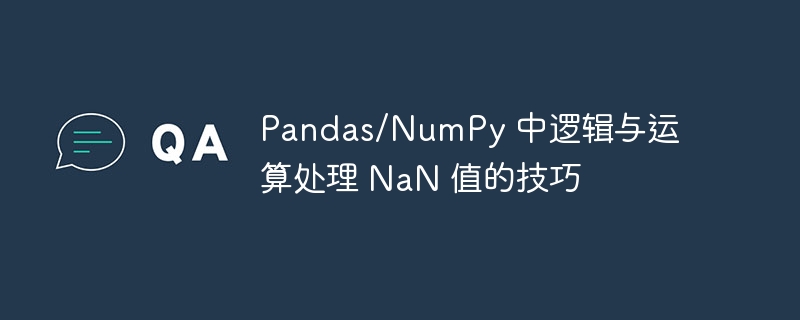 Pandas/NumPy 中逻辑与运算处理 NaN 值的技巧
