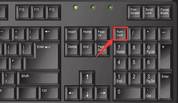 键盘右边数字键变成上下左右怎么办 原来是这个原因！