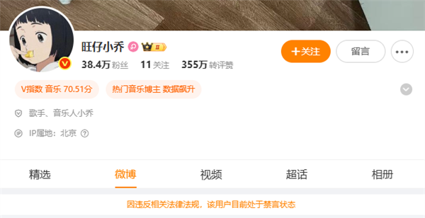 蒙面演唱引争议，旺仔小乔被平台封禁