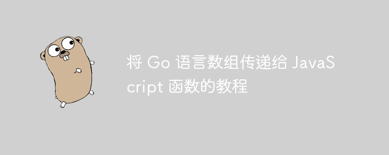 Go数组传入JS函数教程