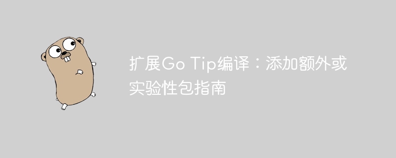 GoTip添加实验包教程详解