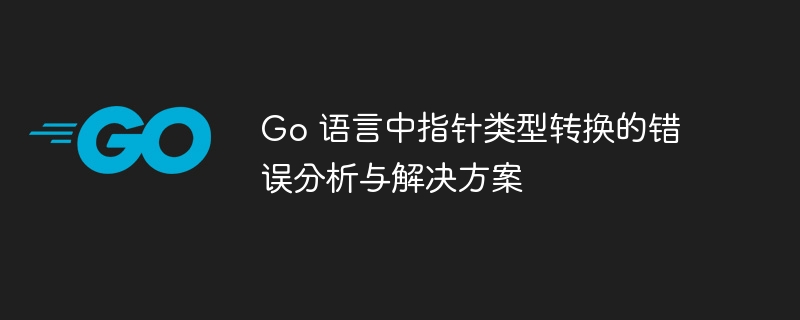 Go指针转换错误原因及修复方法