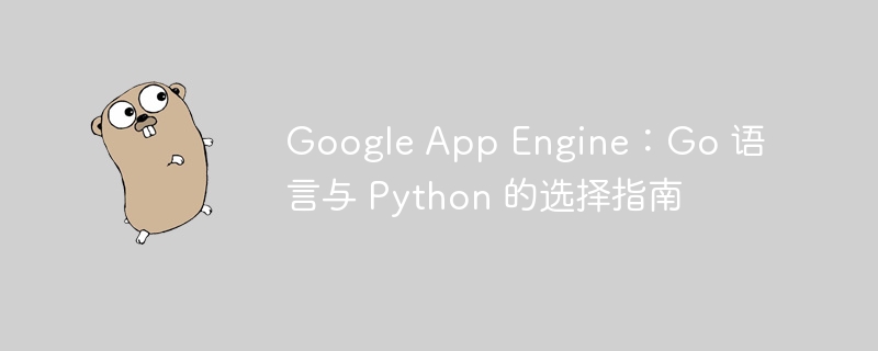 Google App Engine:Go 语言与 Python 的选择指南