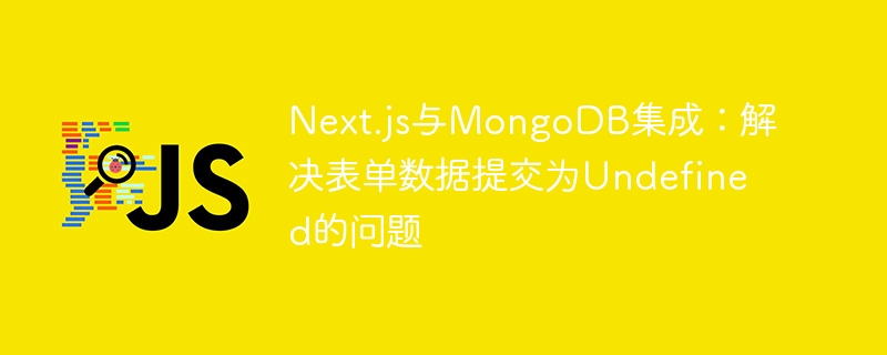 Next.js表单数据为undefined解决方法